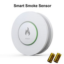 Tuya-Zigbee3.0 연기 센서 화재 방지 감지기 경보 홈 보안 시스템 소방관 스마트 라이프 앱 지원, Zigbee smoke 2