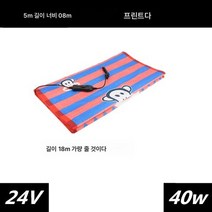 차량용 온열 담요 12v 화물차 24v 침대 전기요 겨울 범용 점연기 전기장판 전용 싱글, 보여진 바와 같이, 24V프린팅1.5M길이x0.8M폭