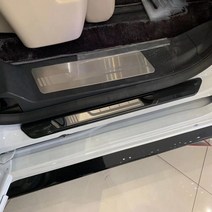 도요타 시에나 2021 스틸 외부 도어 씰 스커프 플레이트 커버 웰컴 페달 임계 바 악세사리, 02 ss carbonfiber