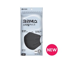 크리넥스 스타일 마스크 플러스 성인용, 3개입, 5개, 블랙