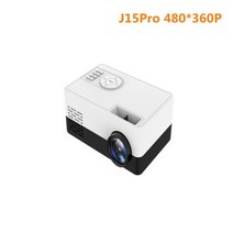 HAMOLBJ15 Pro Led 미니 프로젝터 1080P 지원 홈 시어터 480x360 픽셀 HD호환 USB 비디오 오디오, J15Pro White_영국 플러그