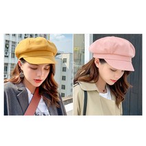 호쿠호니 탐정모자 카페 헌팅캡 팔각 서빙 여자 베레모 빵모자 무지