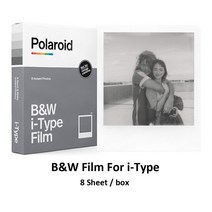 필름 카메라 폴라로이드 사진기 인화 미니 폴라로이드 i-타입 B & W 블랙 컬러 필름 즉석 인화지 8 매, 02 B and W iType Film