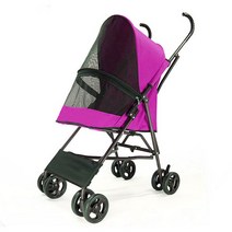 강아지 유모차 개모차 냥모차 원터치 반려동물 4륜 폴딩 웨건 고양이 반려견, 로즈