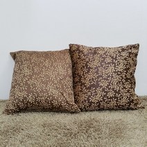 나뭇잎쿠션C, 연브라운