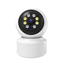 무선 야간탐지 홈캠 방범 CCTV 와이파이 IP카메라 베이비 펫캠 모션감지, 하얀색
