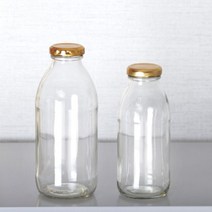 딸기쥬스 유리병 원형쥬스 500ml 골드캡 1박스 24개입, 실버