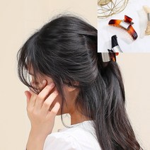 사각 메탈 집게핀 실버 브라운 여자아이머리핀 헤어악세사리쇼핑몰 어린이머리핀 반묶음머리핀 대왕집게핀 초