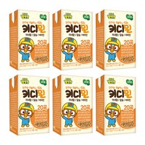 뽀로로 키디밀 성장 밸런스 음료 135ml, 6개, 두유