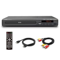 Mediasonic CD DVD 플레이어 - HDMI AV 출력 USB 멀티미디어 기능 고속 2.0 및 케이블 포함 (HW210AX)