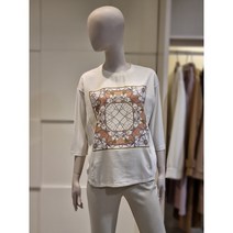 올리비아로렌 NEW. 프린트 티셔츠 VOCALYS2371