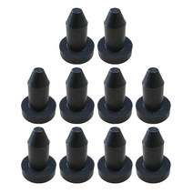 여행 10 페달 보트 교체를위한 10pcs 카약 드레인 플러그 스토퍼, 고무, 검은색