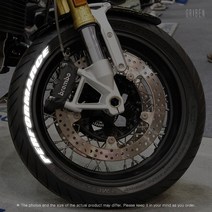 그리븐 반사 타이어 레터링 스티커 이니셜 빛반사 화이트 블랙 (주문입력형) TR01F, 13글자, 3cm, 화이트반사