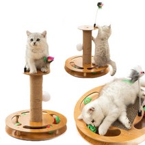 페티드 고양이 기둥 원형 스크래쳐 잽잽 물품