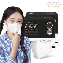 스마트에코 이유 어린이용 화이트 100매 새부리형 국내생산 마스크