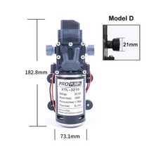 가정용 가압 펌프 100w 8lmin 안전 고압 소형 워터 다이어프램 자체 프라이밍 dc 12v 130pis 자동 스위치, 24v