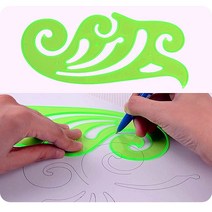 모형자 파도 구름 운형자 곡선자 제도용