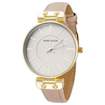 Anne Klein 앤클라인 여자 명품 패션 손목 시계 가죽 스트랩 시계줄 AK-3842GPTN