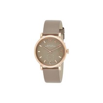 MARC BY MARC JACOBS 마크 바이 마크 제이콥스 손목시계 Baker 베이커 그레이 / 핑크 골드×그레이 가죽 벨트 MBM1266 [병행 수입품]