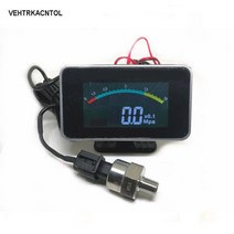 VEHTRKACNTOL 12v/24v 트럭 자동차 오일 압력 게이지 엔진 모니터 디스플레이, 한개옵션0
