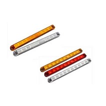 대성부품/LED 사이드등/12V/24V/사각/특장차/화물차/옆면등/차폭등/끝단표시등/반사기/반사판/윙바디/탑차/램프/사이드 램프/측면등/인증/검사/고휘도/10구/10발/SL-46/, 12V 옆면등 SL-46 백색