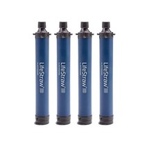 라이프스트로우 정수 필터 빨대 4개 워터 정수기 캠핑용 휴대용 백패킹 하이킹