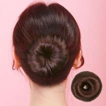똥머리 가발 올림머리 당고머리 만두머리 부분 가발똥머리가발 똥머리밴드 똥머리 셀프똥머리 똥머리만들기 부분가발 당고머리 만두머리 똥머리스틱, 1개, 블랙(a)