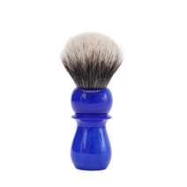 Yaqi 24mm 북극 하늘 딥 블루 핸들 두 밴드 오소리 헤어 쉐이빙 브러쉬 브러쉬 이발사
