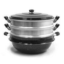 킹스타 3단 찜솥 가마솥 다기능솥 (28~48cm), 40cm