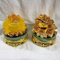 회전 금두꺼비 장식 소품 삼족오 두꺼비 재물운 인테리어 풍수소품 집들이선물