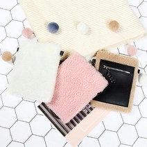 양털 미니크로스백 겨울 휴대폰 가방 깜찍한 폰가방