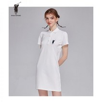 MLB 카라 원피스 반팔티 클래식 엠엘비 드레스 모노그램 스커트 여자 원포인트