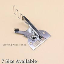 엣지밴딩기 A10/S60 폴더 얇은 패브릭 직각 바이어스 바인더 세트 1-Needle Lockstitch 재봉틀 커브 엣지, 07 Tape Size 36mm