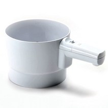 노프로 시프터 전동 가루 체 깊은 주방 조리구 레스토랑 한손 과자 대 23×14.5×11.5cm 약 1134ml 실버 140