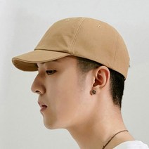 남자여자 데일리 커플 캡 스트릿 짧은 볼캡 야구 모자