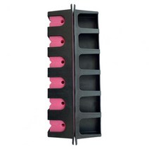 낚시 좌대 거치대 민물 낚시대 홀더 조정 가능한 6 슬롯 스탠드 1 세트 야외용 수직 걸이 루어 로드 스토, 01 빨간