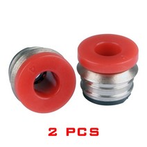 XCR3D 3D 프린터 부품 1.75mm 공압 피팅 파이프 커넥터 튜브 푸시 인 스트레이트 퀵 커플 링 핏 4*2mm, 02 Red pneumatic 2PCS