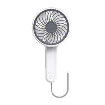 휴대용 미니 핸드 usb 충전식 접이식 목 선풍기 xiaomi youpin edon mini handheld fan 접는 책상 팬 개인 전기 팬 여행 룸, 하얀