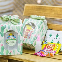 (10개)간식 5종+파우치+약병 선물 포장 메시지무료 어린이집 유치원 운동회 소풍 신입생 세트 교회, 1I27_선인장약병파우치X10개