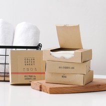BAS 백금 나노 이염방지 시트 세탁기티슈 흰옷이염 1개(30매)
