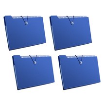 리빙노크 12분류 도큐먼트파일 4개세트, 4p, 네이비