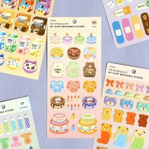 마프 리무버블 씰스티커 데코 인스 다이어리 꾸미기 컷팅 다꾸 일러스트, 05 CEREAL