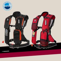 폰터스 자동팽창식 구명조끼 PL-9500 PL-9600 KOMSA 인증 배낚시 구명조끼, 02. PL-9600(레드)