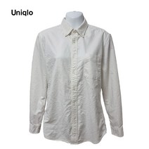 유니클로 기본로고 데일리 슬림핏 셔츠 남방 66