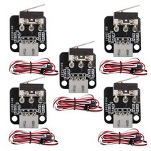 5PCS 3PCS 케이블 3D 프린터 리미트 스위치 CR 10 용 기계 endstop 스위치 모듈이있는 엔드 스톱 리미트 스위치 용, 하나, 검정