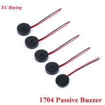 1704 수동 부저 압전 스피커 주파수 4000HZ 17 x 4MM 17x4mm AC 저전력 소비 DIY 전자 5 개