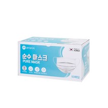 퓨어네이처 국산 덴탈마스크, 화이트 중형*50매입*1개