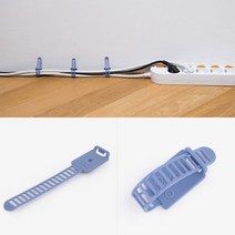 충전기선정리 책상선정리 케이블클립 재활용 케이블타이 6P