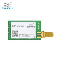 NRF24L01P 2.4GHz UART 무선 Rf 모듈 20dBm 소형 장거리 2km 트랜시버 ReceiverE34-2G4D20D-V2.0