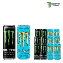 몬스터 그린355ml & 망고로코355ml 에너지드링크 에너지음료 탄산음료 캔음료 사무실간식 졸음방지, 355ml, 12개